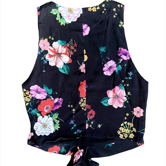 Zara trafalic collection cropped vneck blouse size S - Picture 7 of 8